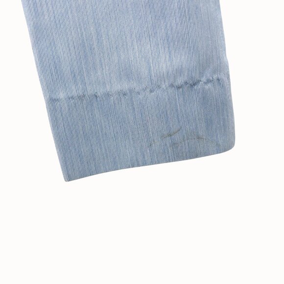 VINTAGE 60's PALLADIUM Men's Blue & White Pinstriped Flat Front Dress Pants - M - Picture 8 of 8
